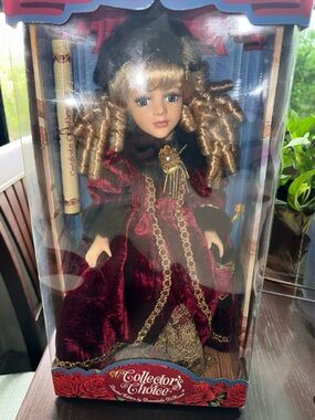 Collector's Choice Genuine Fine Bisque Porcelain Doll Vintage Limited Edition